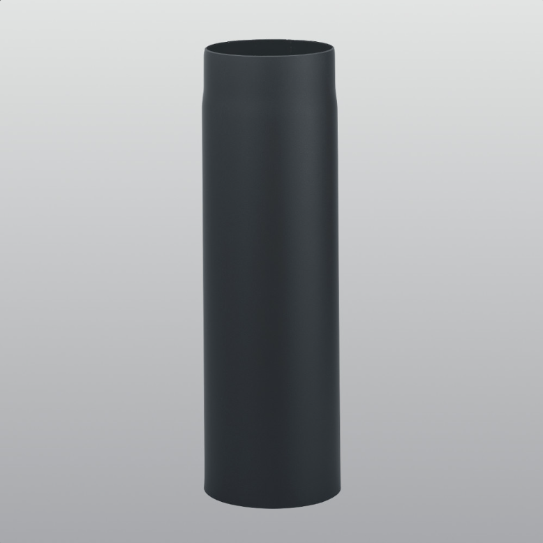 Rauchrohr, schwarz-metallic (UHT), Länge 750 mm, Ø 150 mm