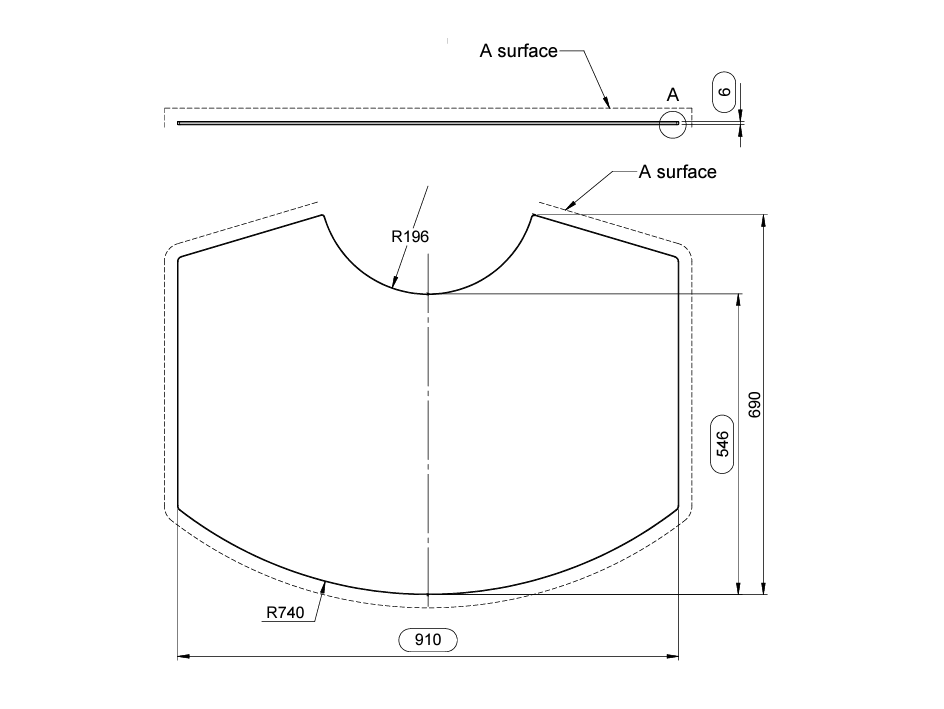 Origo Modelle Vorlegeplatte Glas
