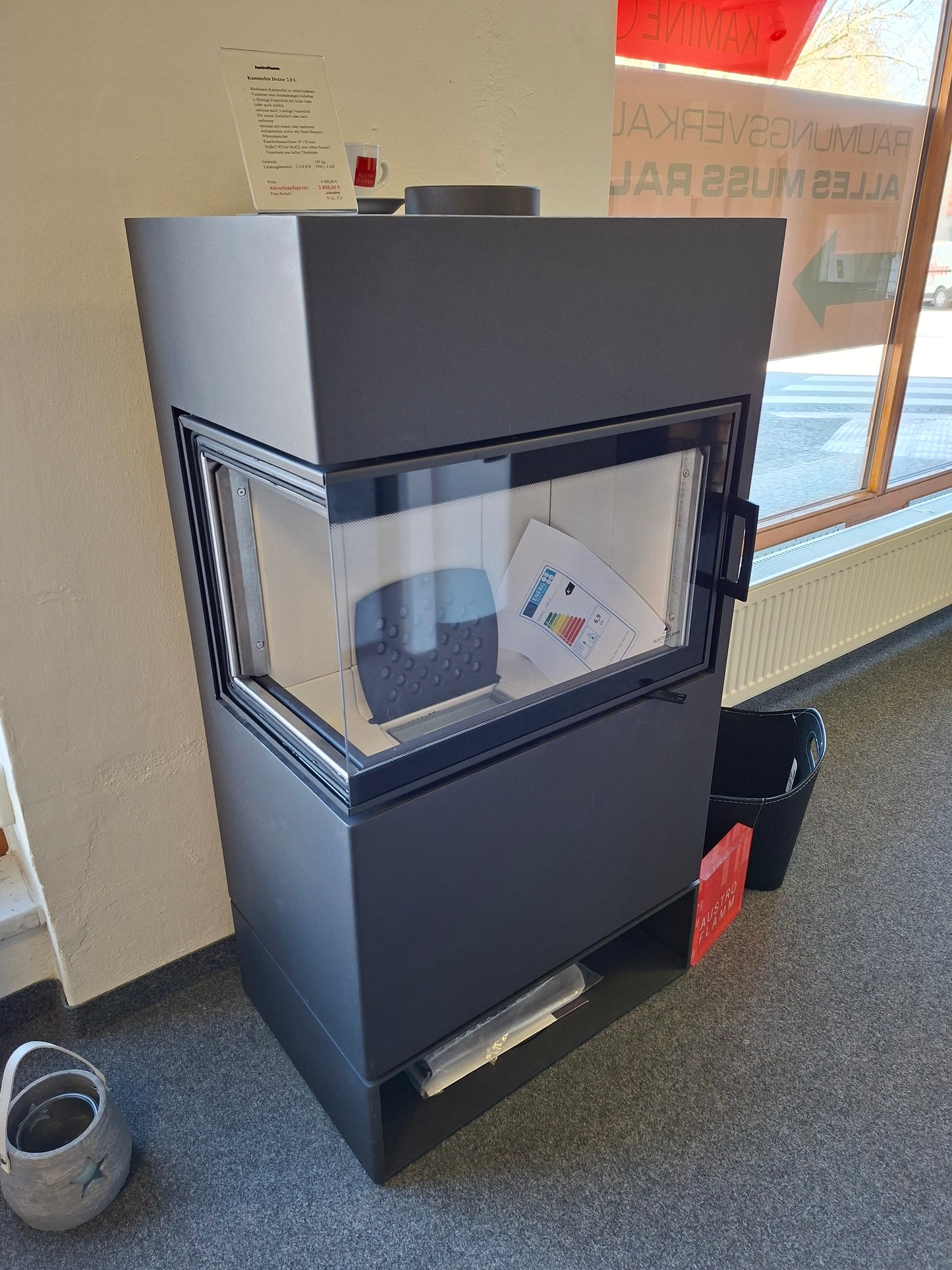 Austroflamm Dexter 2.0 links inkl Sockelbox