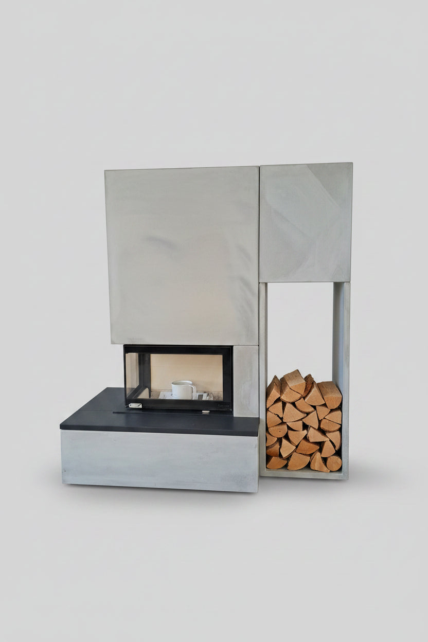 Nordpeis Monaco Bank A  L (links) inkl. Holzregal